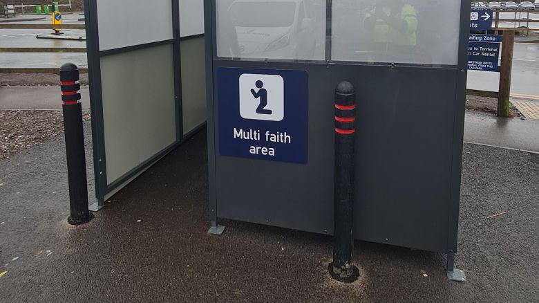 Bristol airport opened a multi-faith area.